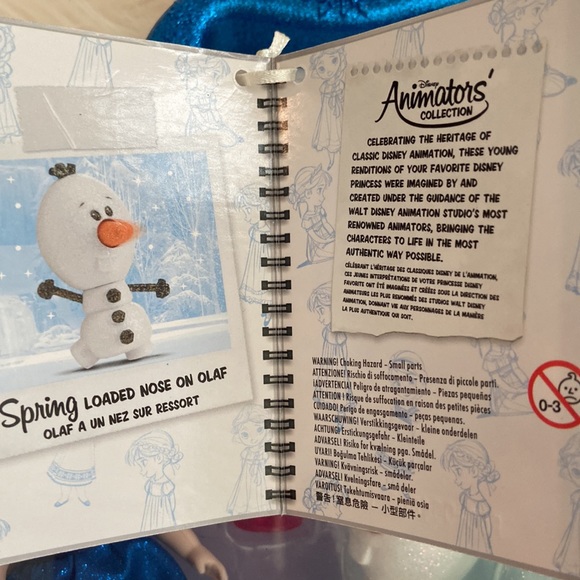 RETIRED DISNEY PARK EXCLUSIVE ANIMATORS COLLECTION FROZEN ELSA MINI DOLL PLAYSET - Picture 7 of 9